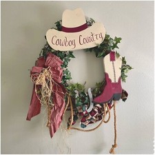Cowboy country wreath for sale  Anderson