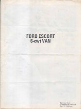 Ford escort 6cwt for sale  BATLEY
