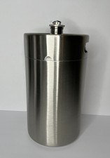 Mini barril de aço inoxidável 270 oz, growler de cerveja portátil com design de válvula de escape comprar usado  Enviando para Brazil