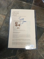 Ernie Banks Auto American Education Exhibitors Programa Firmado 1979 Auto JSA Cubs segunda mano  Embacar hacia Mexico