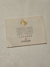 Omega warranty blank usato  Pietrasanta