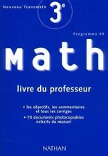 Nouveau transmath professeur d'occasion  France