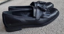 Dune black leather for sale  LONDON