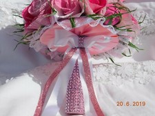 Bouquet roses papier d'occasion  Expédié en France