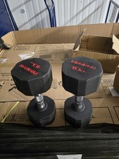 Proiron rubber dumbbells for sale  CHESTER