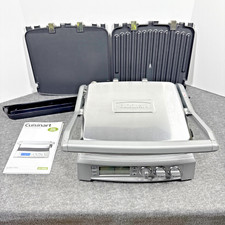 Grelha Cuisinart Elite Griddler, bifes Sears, aço inoxidável GR-300WSP1 comprar usado  Enviando para Brazil
