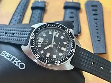 Apenas manutenção todo original 1969 Seiko relógio de mergulho vintage pulseira waffle 6105-8000 comprar usado  Enviando para Brazil