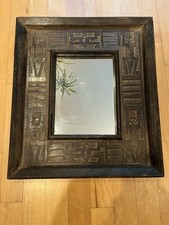 Quadro antigo esculpido em madeira arte popular primitiva boho feito à mão tiki nativo africano comprar usado  Enviando para Brazil