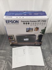 Nova impressora digitalizadora fotocópia colorida jato de tinta sem fio Epson Premium XP-7100 - 35% comprar usado  Enviando para Brazil