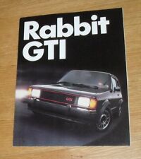 Folheto Volkswagen VW Rabbit GTI Mk1 1983-1984 - Mercado dos EUA - Golf GTI comprar usado  Enviando para Brazil