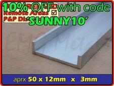 50mm 12mm aluminium for sale  Shipping to Ireland