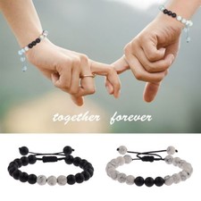 2 peças/conjunto pulseira de distância presente de aniversário de casais dele e dela para amantes amigos comprar usado  Enviando para Brazil