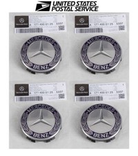 Tampa de roda cubo central original Mercedes-Benz azul 17140001255337 conjunto de 4 fabricante de equipamento original, usado comprar usado  Enviando para Brazil