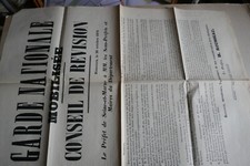 Placard affiche oct.1870 d'occasion  Biganos