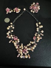 Pink enamel flower for sale  Redding