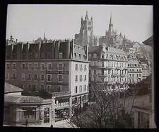 Lanterna mágica de vidro corrediça CATEDRAL LAUSANNE DATADA DE MARÇO DE 1906 SUÍÇA comprar usado  Enviando para Brazil