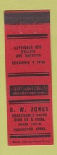 Matchbook cover jones for sale  USA