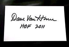 DAVE VAN HORNE adicionado "HOF 2011" CARTÃO DE ÍNDICE AUTOGRAFADO ASSINADO PELA EMISSORA 3X5 comprar usado  Enviando para Brazil