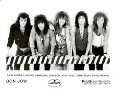RARO! Fotos promocionais originais licenciadas da banda Jon Bon Jovi Mercury Polygram Records comprar usado  Enviando para Brazil