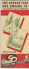 Usado, Denver Tent and Awning Company-1949 Catálogo-Denver-Colorado-Co-Original comprar usado  Enviando para Brazil