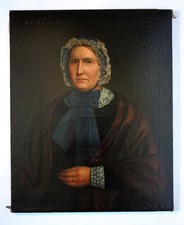 John Daniel Stevens (1793-1868) Portret Portret starszej pani 1863 na sprzedaż  PL