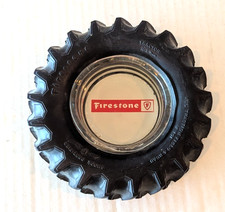 Antigo Cinzeiro de Pneu de Trator Firestone Inserção de Vidro em Relevo Toda Tração Champ B2 comprar usado  Enviando para Brazil