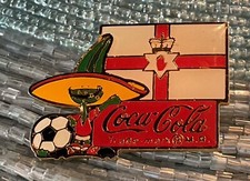 PIN PATROCINADOR COCA COLA EQUIPE INGLATERRA COPA DO MUNDO DE FUTEBOL FIFA 1986 MÉXICO comprar usado  Enviando para Brazil