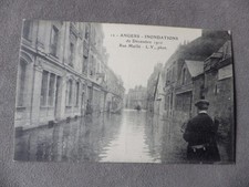 Cpa angers inondations d'occasion  Écommoy