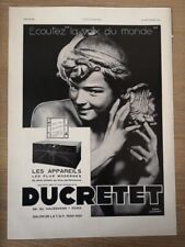 1930 ducretet voix d'occasion  Expédié en Belgium