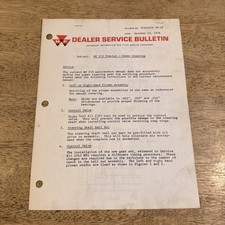 1976 Massey Ferguson Mf 235 trator direção hidráulica revendedor boletim de serviço, usado comprar usado  Enviando para Brazil