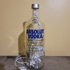 Absolut Vodka 1,75 L 40% Álcool 80 Prova Suécia Garrafa Vazia com Luzes. comprar usado  Enviando para Brazil