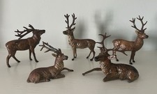 Conjunto antigo de veados de metal fundido pesado pintado 5 Alemanha Japão Natal Putz década de 1930, usado comprar usado Conjunto antigo de veados de metal fundido pesado pintado 5 Alemanha Japão Natal Putz década de 1930, usado comprar usado  Enviando para Brazil