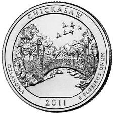 Moeda de 25 centavos 2011 Chickasaw D NP. Série ATB rolo não circulado dos EUA em perfeito estado. comprar usado  Enviando para Brazil