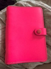 Filofax leather fluro for sale  KINGSWINFORD