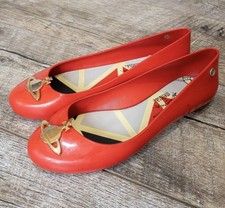 Mocassim Vivienne Westwood Anglomania + Melissa Ballet Flats Vermelho Tamanho 6 comprar usado  Enviando para Brazil