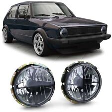 Usado, Faróis cromados fumê pretos com cruz para VW Golf I MK1 74-83 comprar usado  Enviando para Brazil