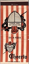 Vintage matchbook cheerio for sale  Vallejo