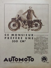 Publicite moto 350cc d'occasion  Montluçon