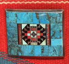 Zuni inlay belt for sale  Austin