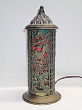 1940's Vintage Bronze Bronze 8" Queimador de Incenso Lâmpada Vermelha Funcionando comprar usado  Enviando para Brazil
