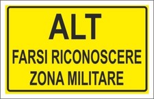 Cartello segnaletico alt usato  Acate