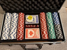 Pokerchips pokerset pokerkarte gebraucht kaufen  Königsbrunn