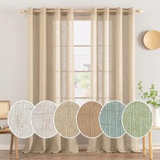 Miulee leinengardinen 140x245c gebraucht kaufen  Bad Pyrmont