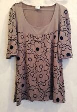 Tunique marron motif d'occasion  Bourg-de-Thizy