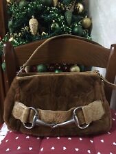 Borsa pelle pelliccia usato  Roma