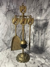 Vintage brass companion for sale  IPSWICH