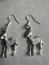Zebra earrings 925 for sale  HARROGATE