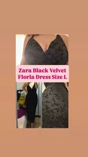 Zara black velvet for sale  LONDON