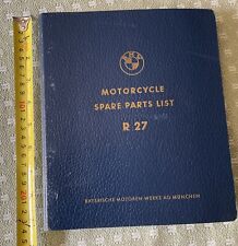 BMW R27 MOTO VINTAGE PIEZAS MANUAL LISTA REPUESTOS Nuevo Antiguo Stock segunda mano  Embacar hacia Mexico