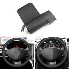 Volante de carro capa de couro preta acabamento serve para Renault Duster Dacia Lodgy comprar usado  Enviando para Brazil